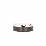 Terrazzo Men's Ring with Carbon Fiber Laying Flat
