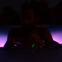 Carbon Fiber Glow Ring Worn In A Hot Tub