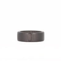 Forged Carbon Men's Ring Laying Flat