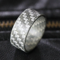 Non Conductive Wedding Ring Pattern Closeup