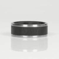 Titanium and Carbon Fiber Ring Laying Flat