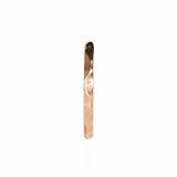 Stackable Hammered Rose Gold Ring Front View