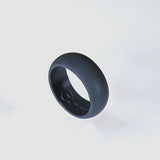 nonconductive silicone men's ring in gray