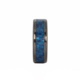 Black and Blue Carbon Fiber Ring Head On