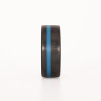 Thin blue line ring front view