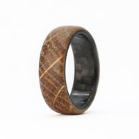 whiskey barrel ring with carbon fiber sleeve