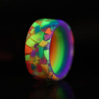Rainbow Glow Ring Glowing