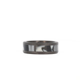 black camo wedding band with carbon fiber rails and sleeve laying flat