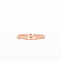 Rose Gold Stackable Ring Laying Flat